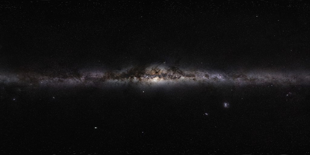 [그림 3] 지구에서 바라본 은하수의 모습(저작권자: ESO/S. Brunier, The Milky Way panorama)